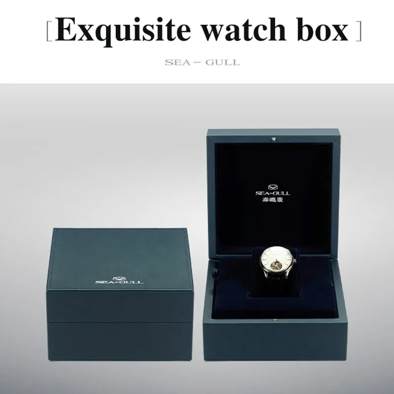 Sea-Gull Manual Tourbillon Mechanical Watch with Luxury Alligator Leather Strap. Model :8810