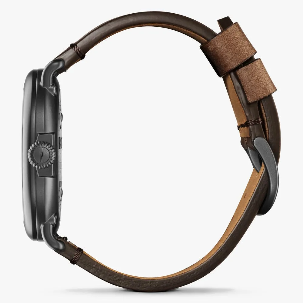 Shinola Runwell 47mm Dark Green Brown S0120223881