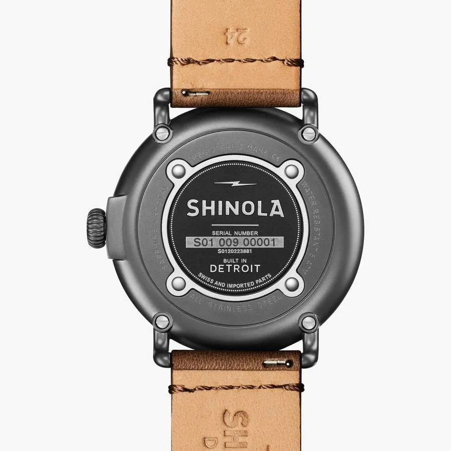 Shinola Runwell 47mm Dark Green Brown S0120223881