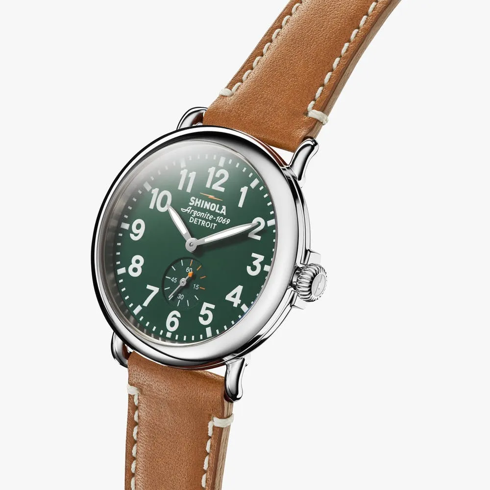 Shinola The Runwell 41MM Green Dial Men's Watch S0110000026