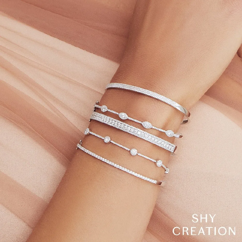 Shy Creation Thin Diamond Bangle