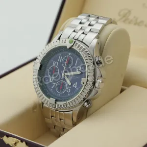 Silver PT Designer Bezel Metal Band Round Watch Diamond Cut Cuban Bracelet G91S