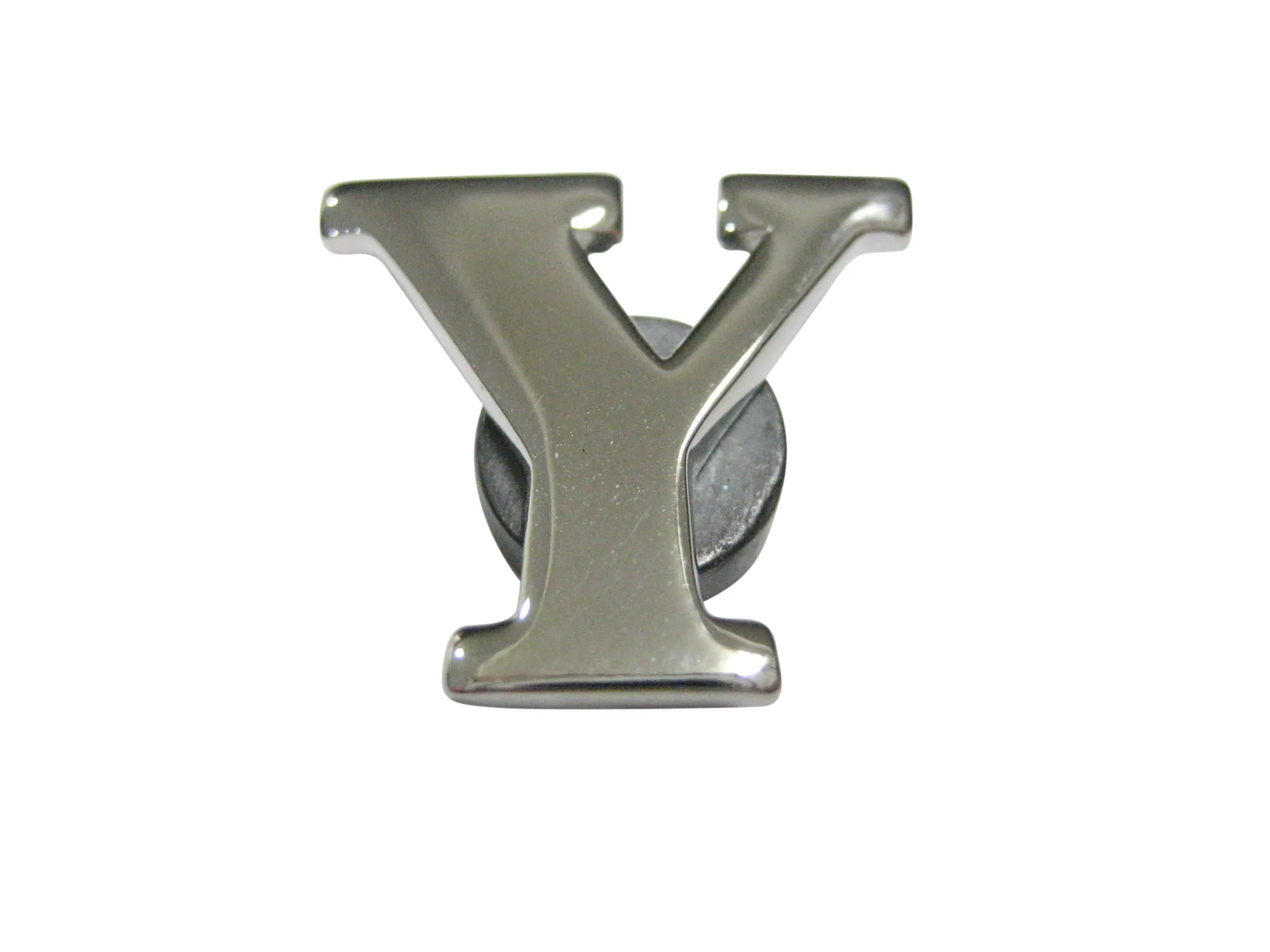 Silver Toned Letter Y Monogram Magnet