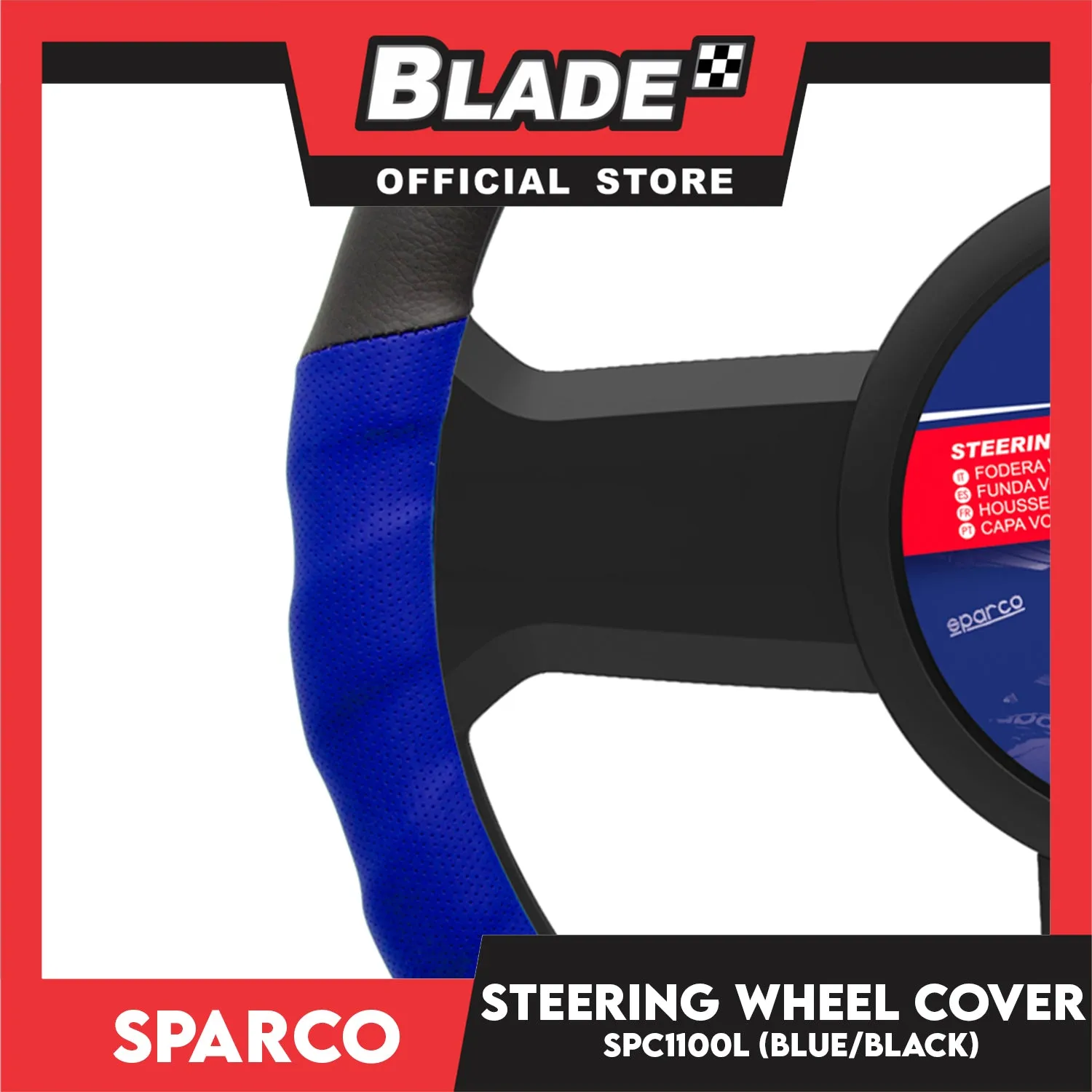 Sparco Steering Wheel Cover (Red/Silver) SPC1102 For Toyota, Mitsubishi, Honda, Hyundai, Ford, Nissan, Suzuki, Isuzu, Kia, MG And More