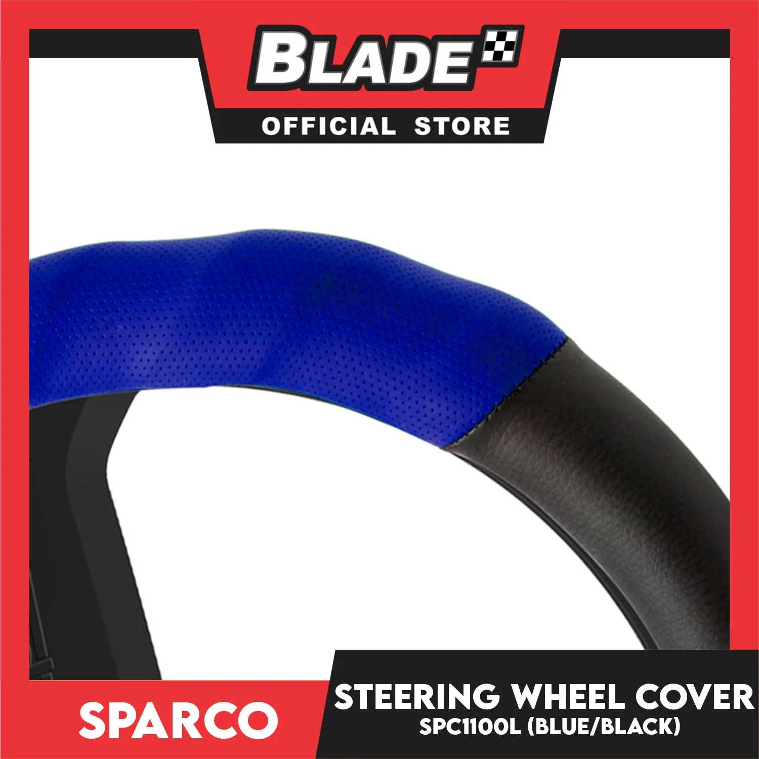 Sparco Steering Wheel Cover (Red/Silver) SPC1102 For Toyota, Mitsubishi, Honda, Hyundai, Ford, Nissan, Suzuki, Isuzu, Kia, MG And More
