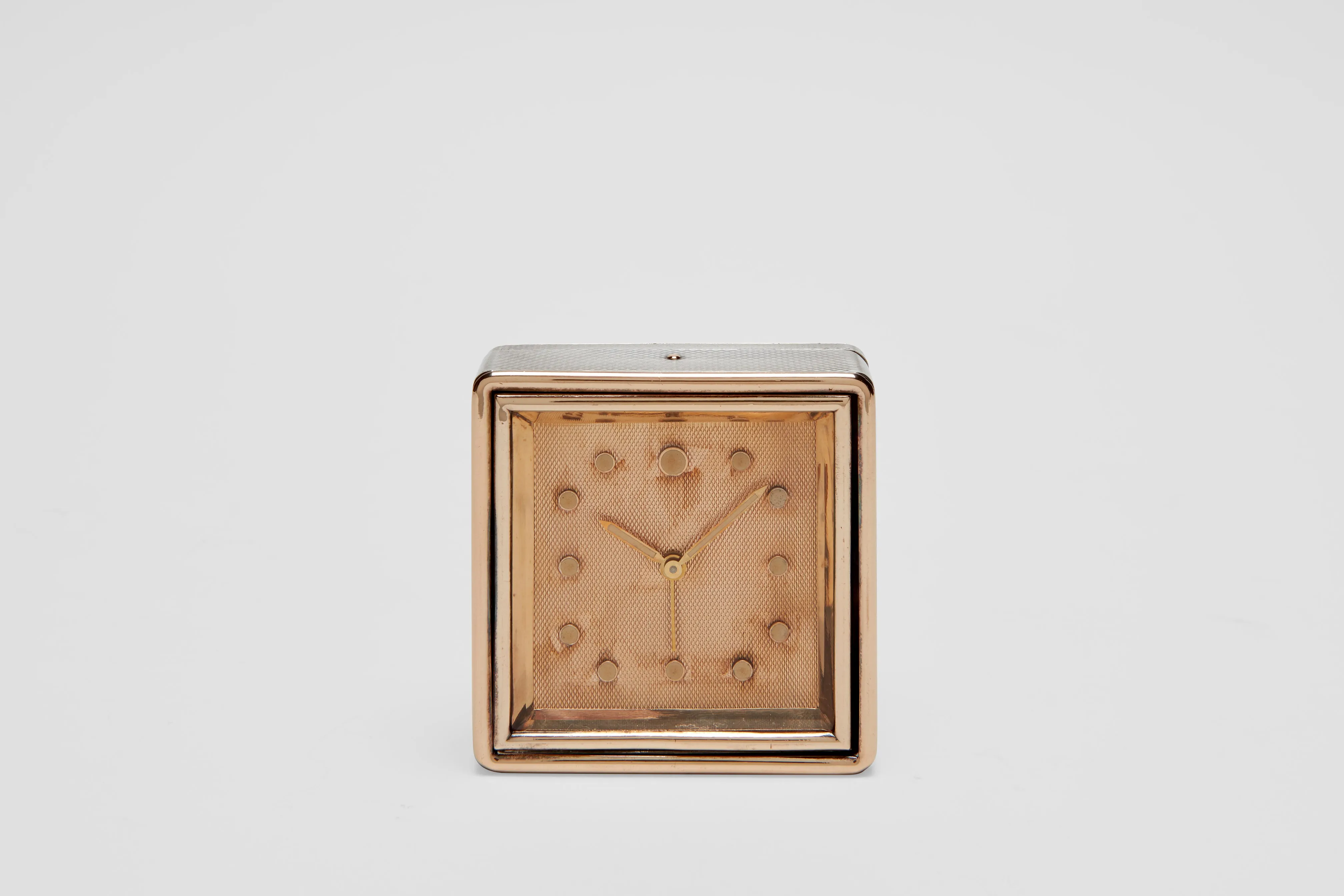 Sterling Silver & Gold Boucheron Travel Alarm Clock