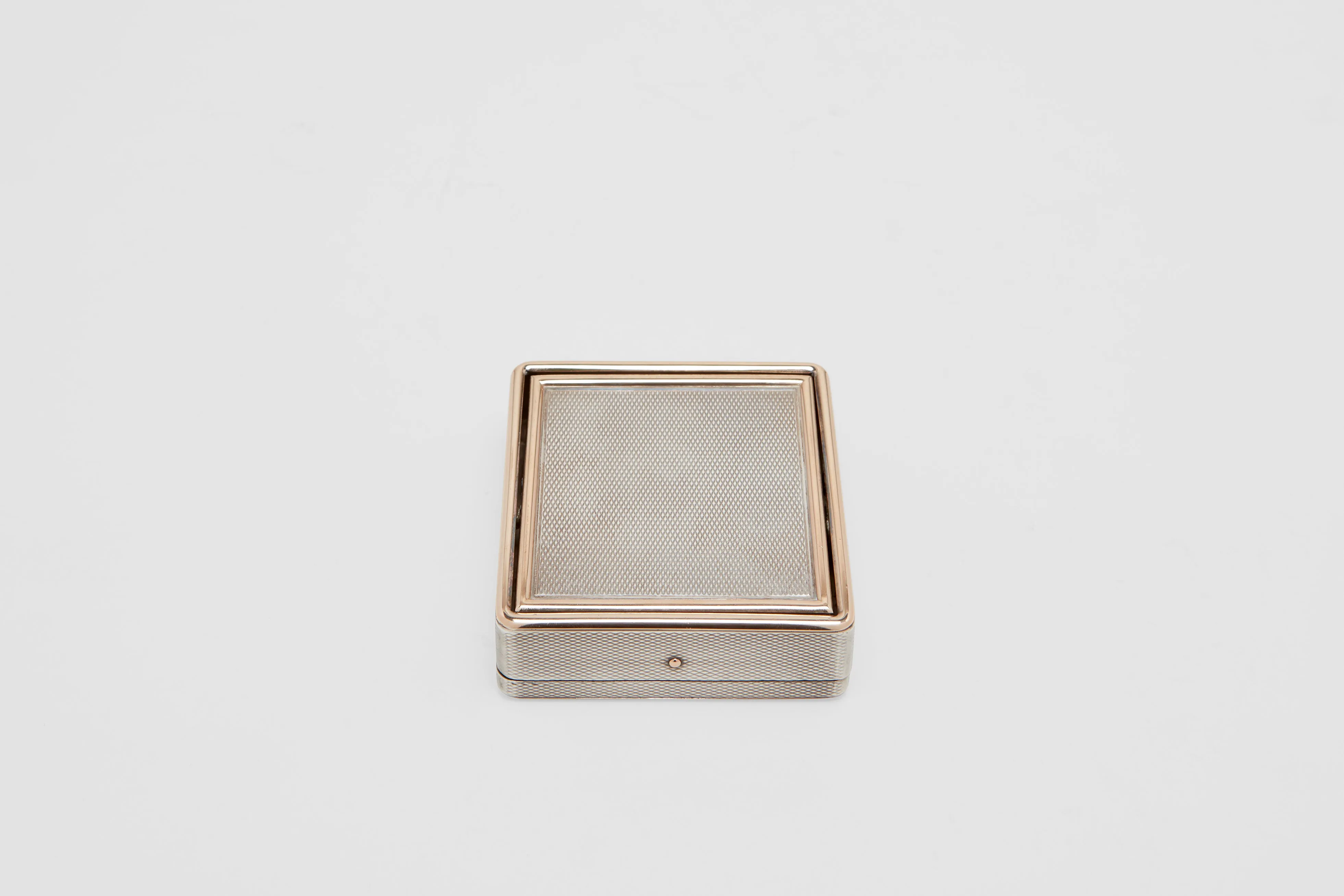 Sterling Silver & Gold Boucheron Travel Alarm Clock