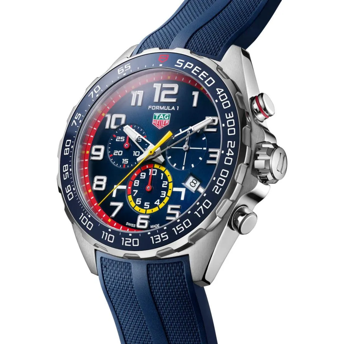 Tag Heuer Clock Formula 1 Red Bull Racing Edition 43mm Blue Quartz steel caz101al.ft8052
