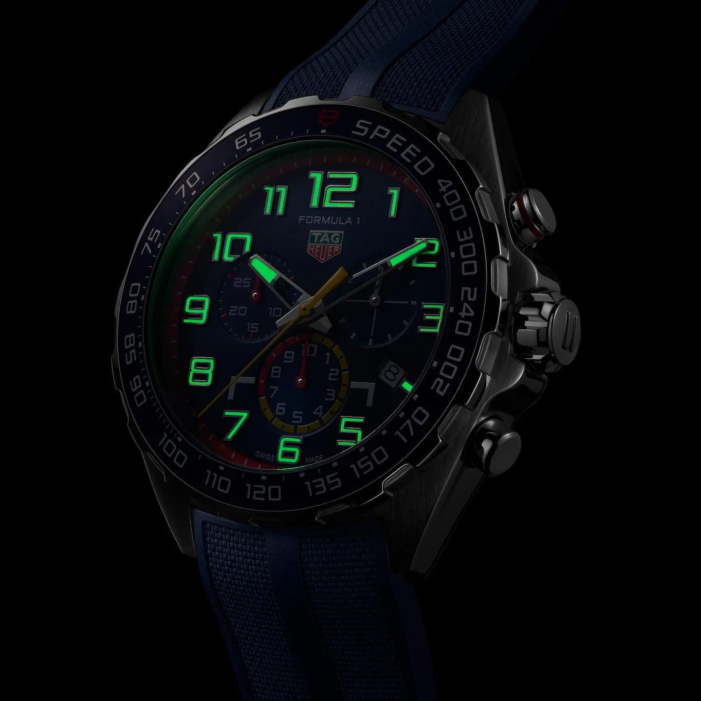 Tag Heuer Clock Formula 1 Red Bull Racing Edition 43mm Blue Quartz steel caz101al.ft8052