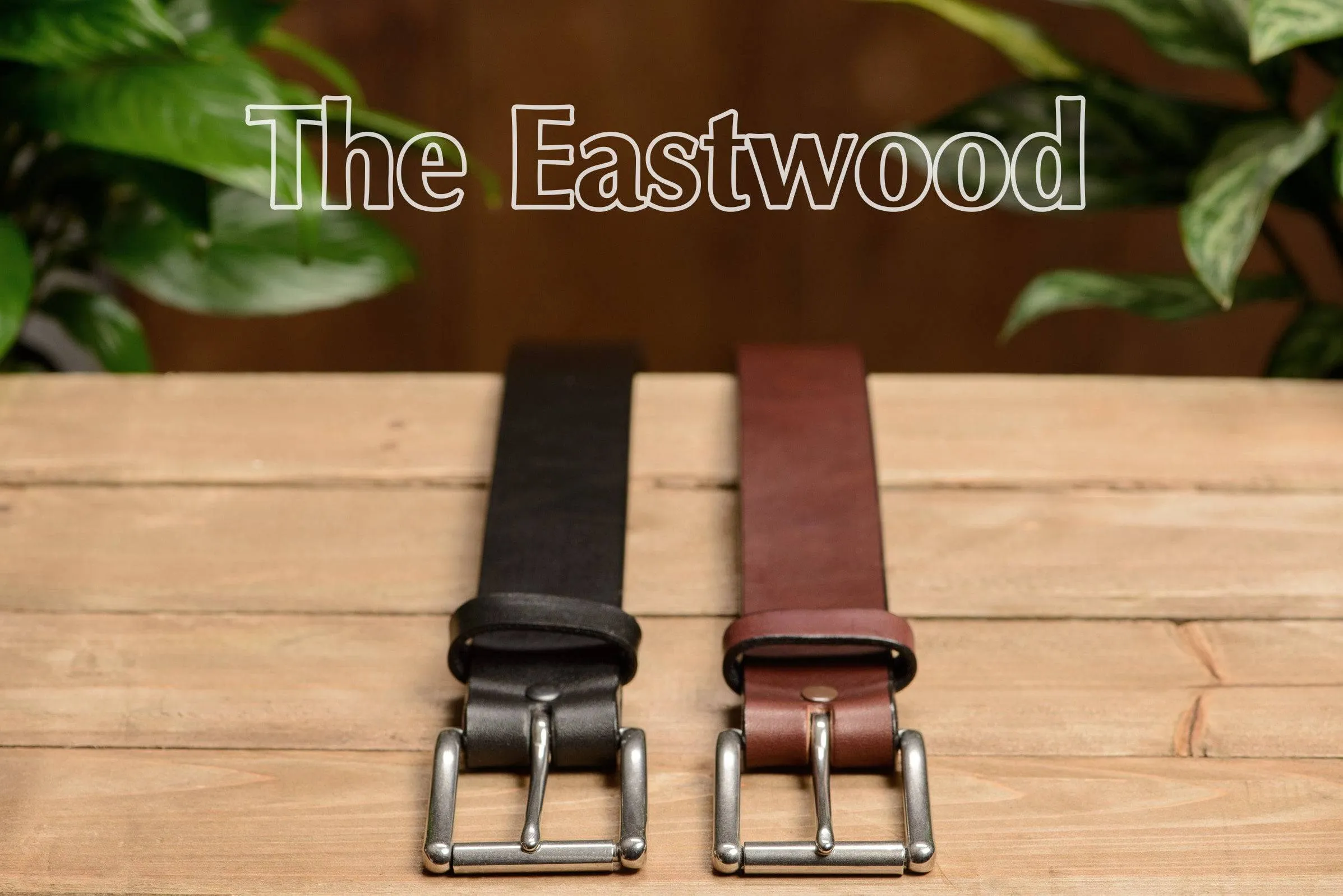The Eastwood: Men's Black Non Stitched Leather Belt Max Thick 1.75" Extra Wide