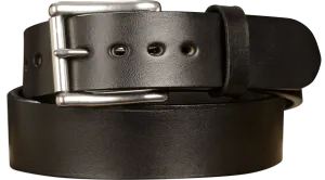 The Eastwood: Men's Black Non Stitched Leather Belt Max Thick 1.75" Extra Wide