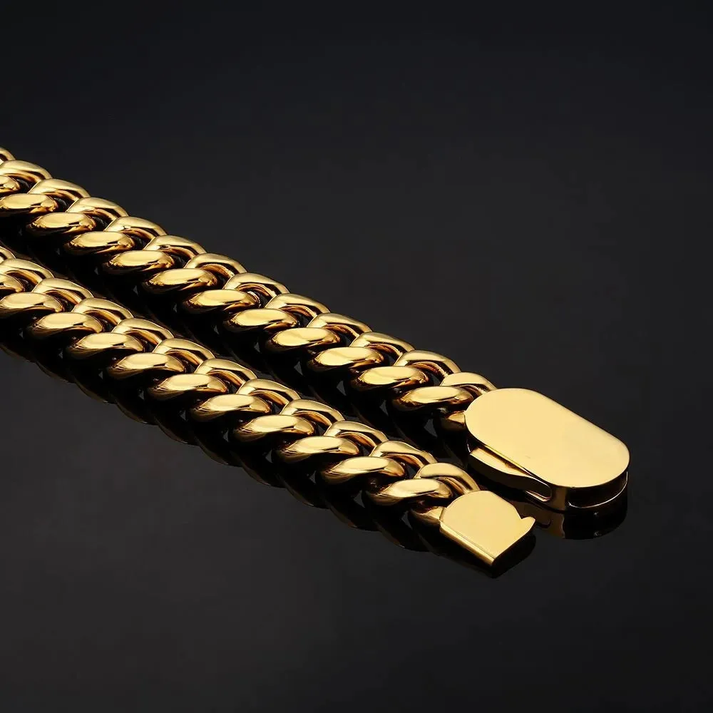 The Golden Age Ⅱ® - Cuban Link Chain 18K Gold (Push Button Clasp)