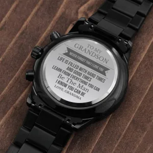To My Grandson Watch, Gift for Grandson from Grandma, Grandson Birthday Gift - From Grandma