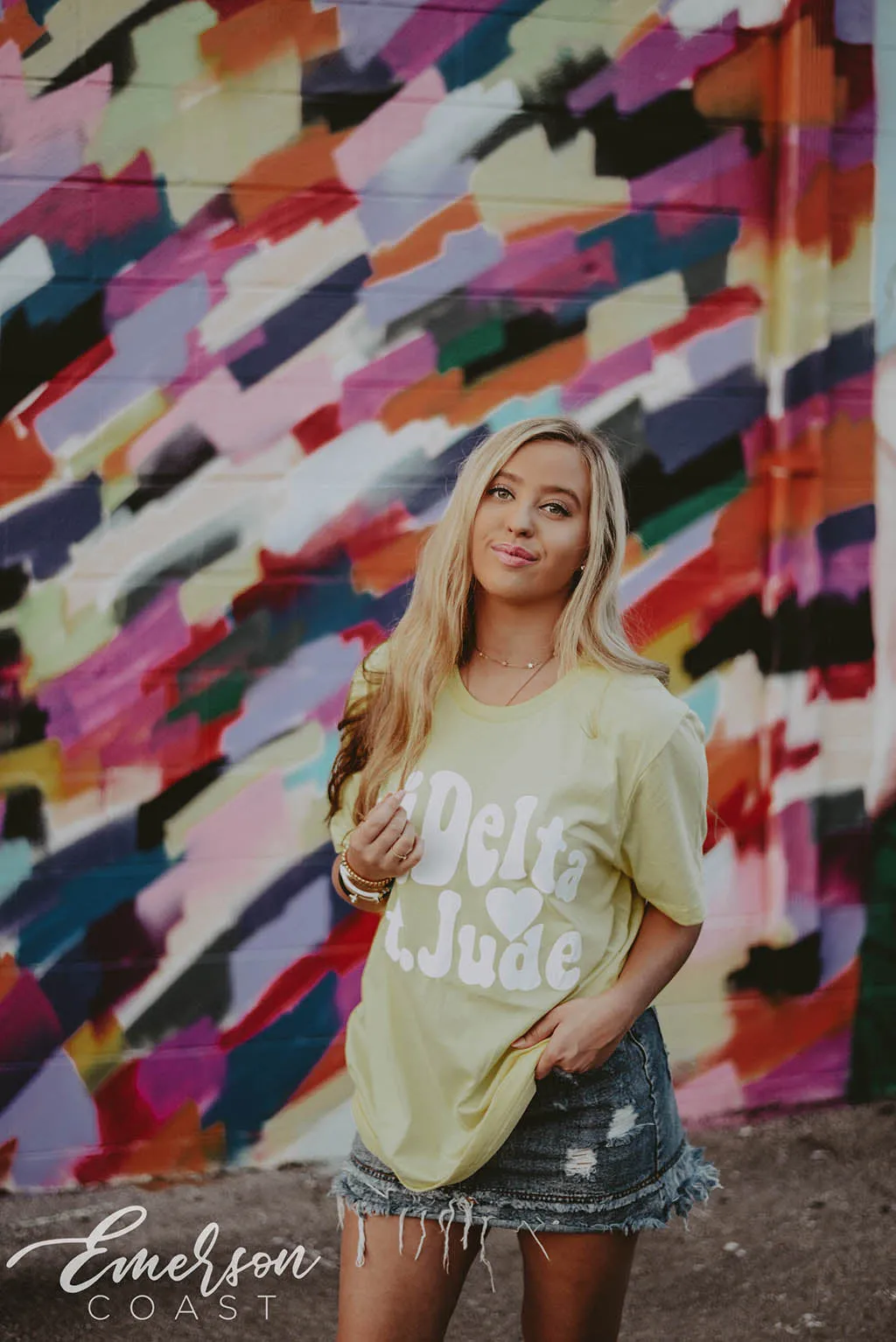 Tri Delt St. Jude's Groovy Tee