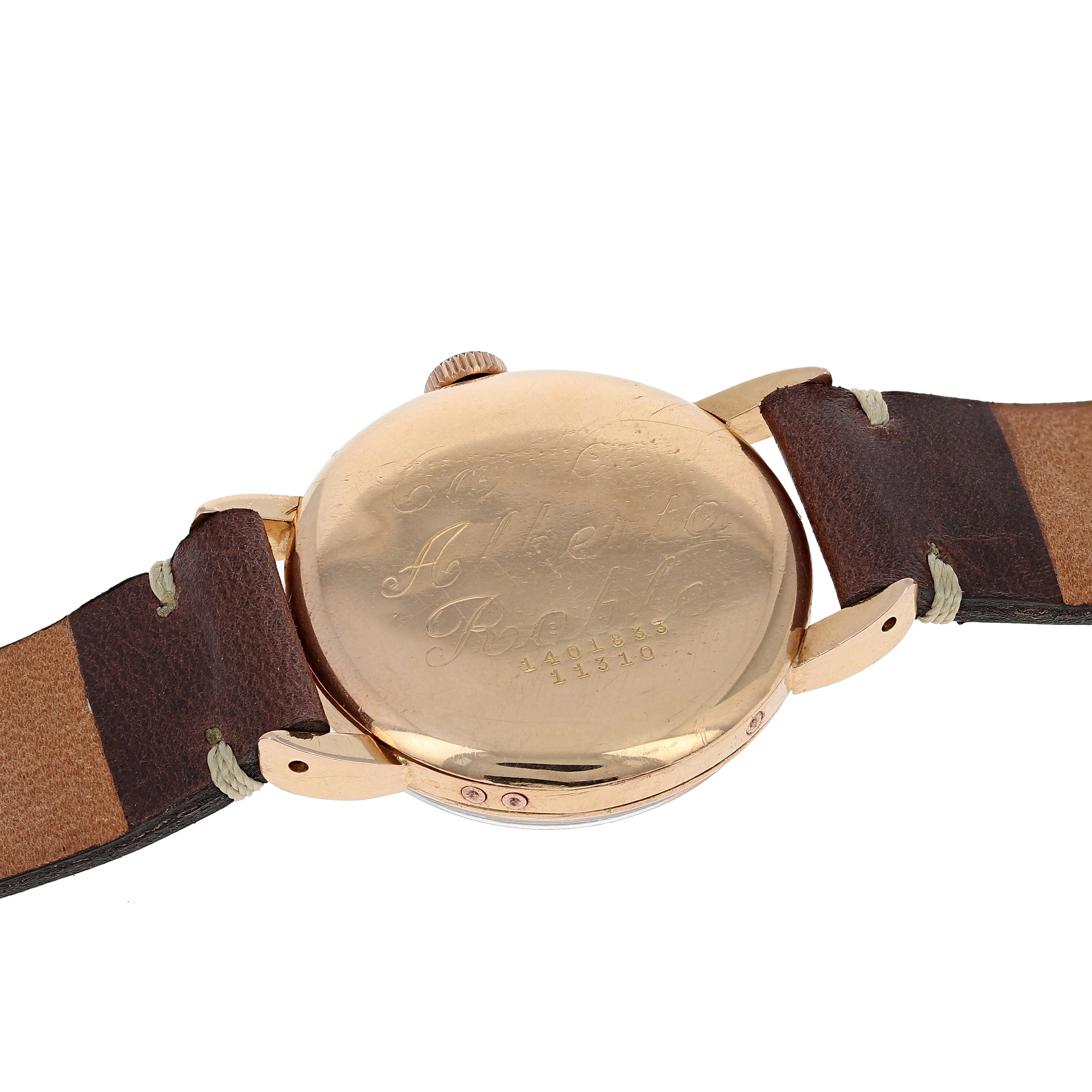 Universal Genève Triple Calendar Moonphase Cal 291 c. 1949 18k Rose Gold 33 mm