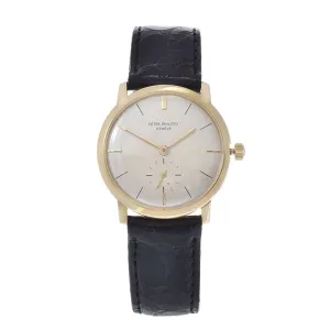Vintage 1965 Patek Philippe Calatrava 2596 18KT Yellow Gold