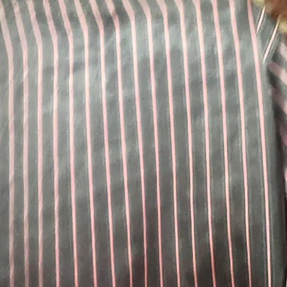 Vintage (1990s) Victoria’s Secret black and pink striped satin-like pajamas