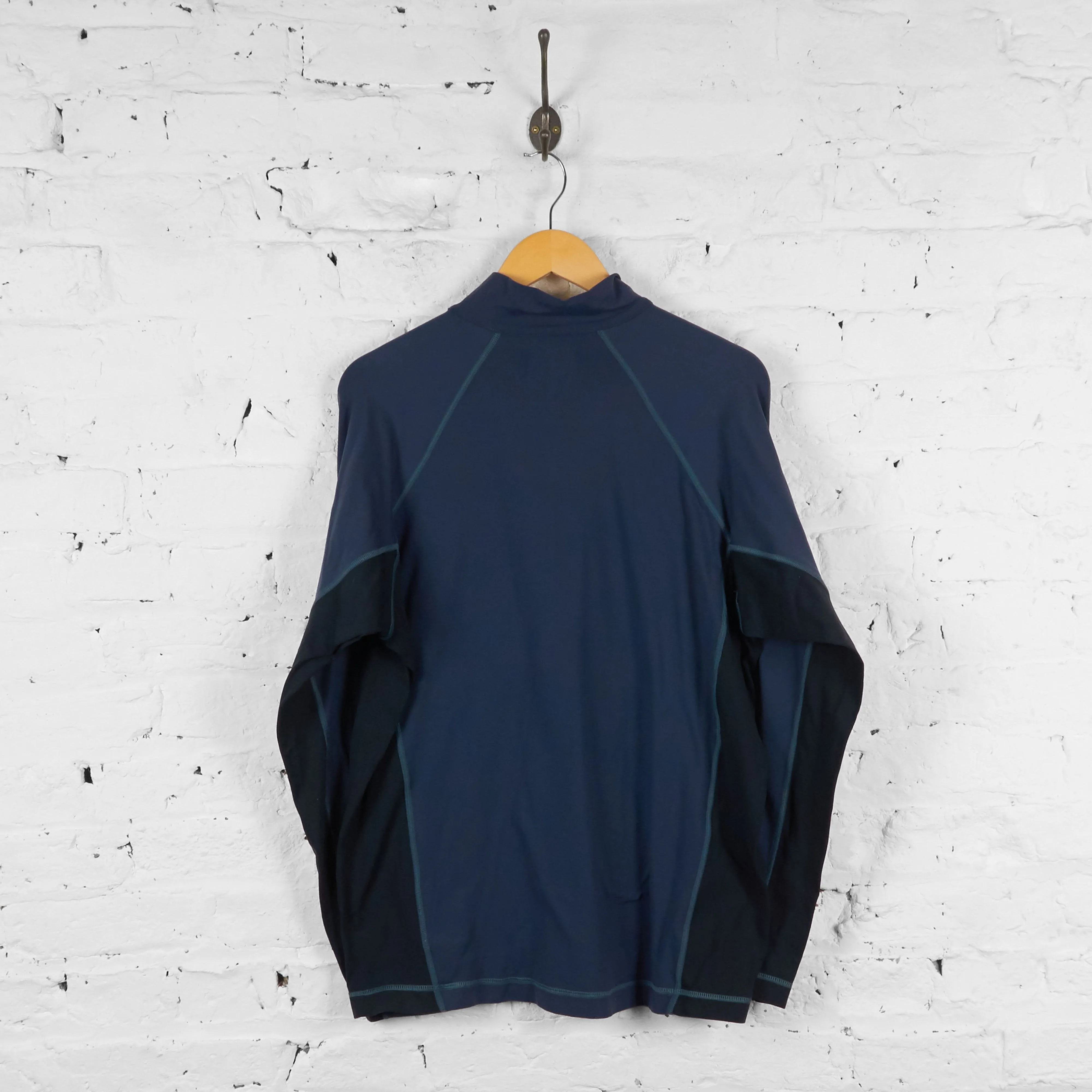 Vintage Berghaus 1/4 Zip Up Extrem Light Nylon Fleece - Grey - L