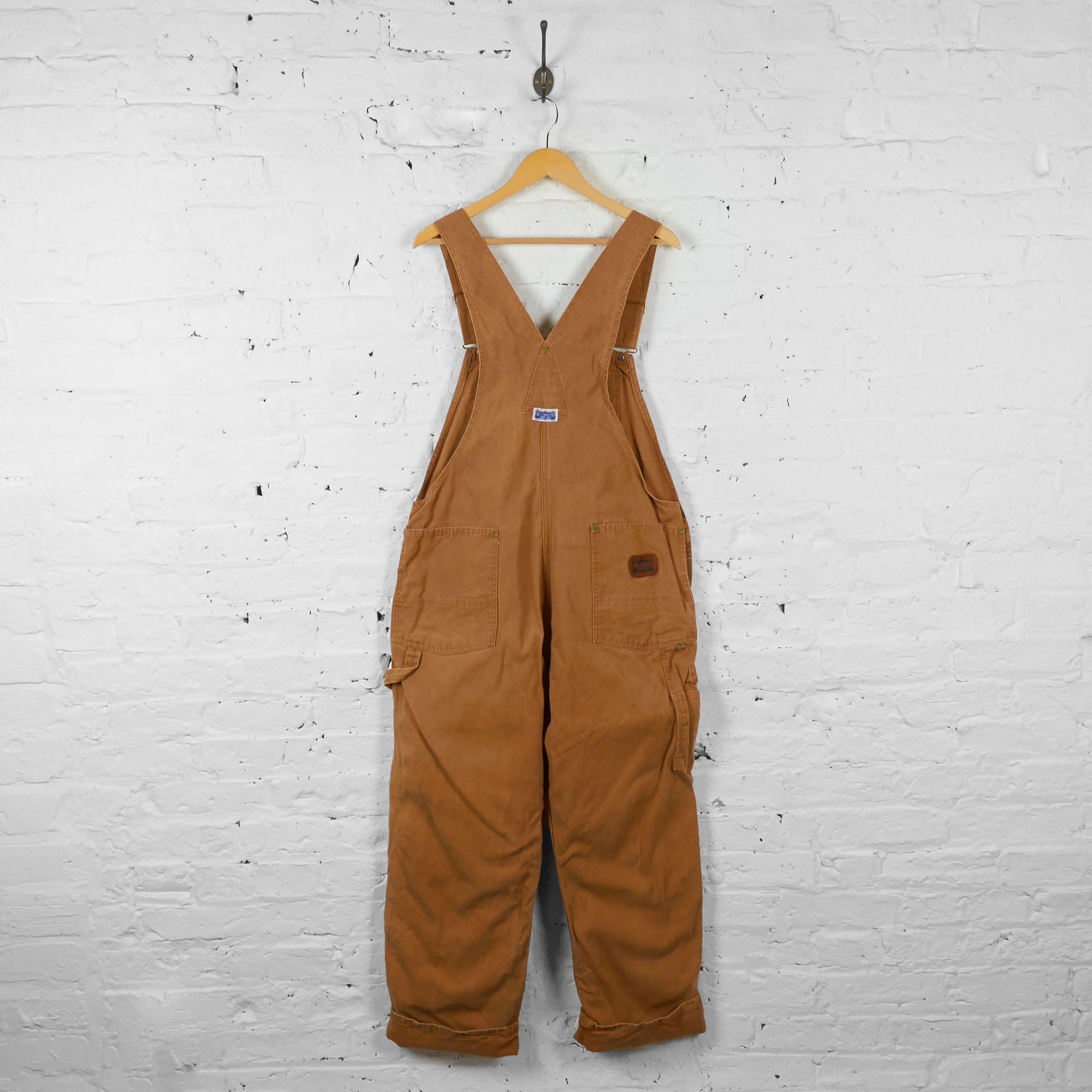 Vintage Big Smith Workwear Dungarees - Brown - XXXL