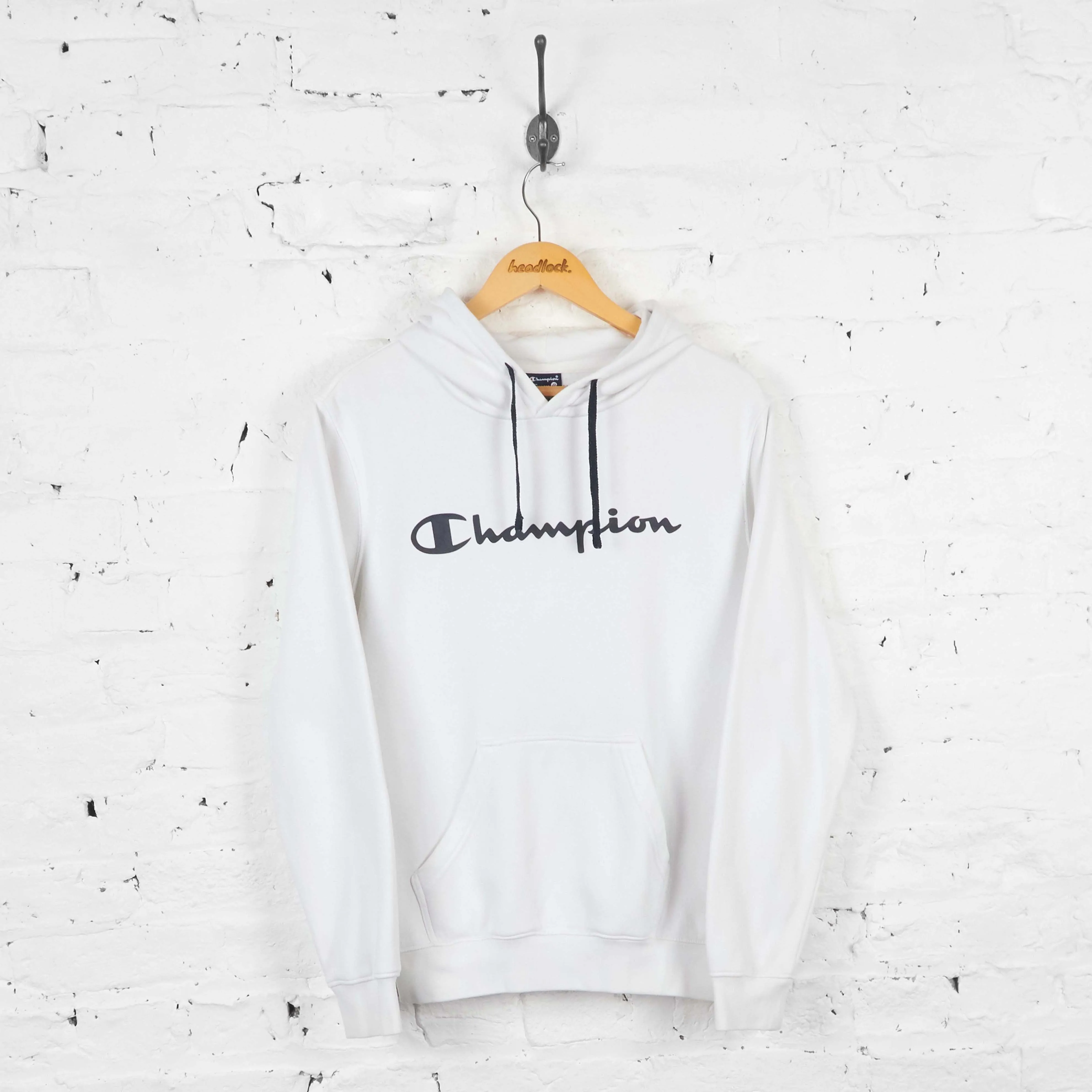 Vintage Champion Hoodie - White - S