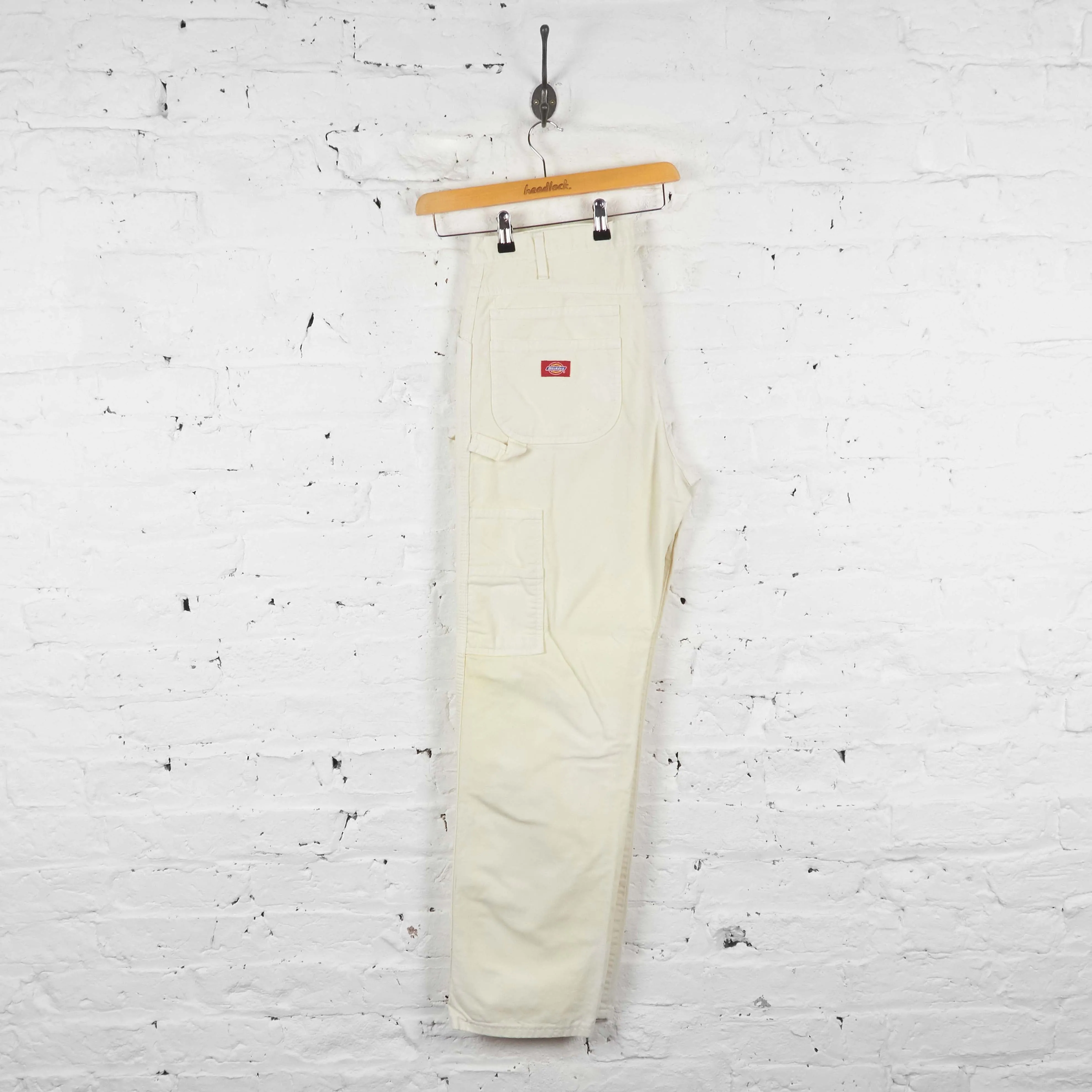 Vintage Dickies Cargo Trousers - White - XL