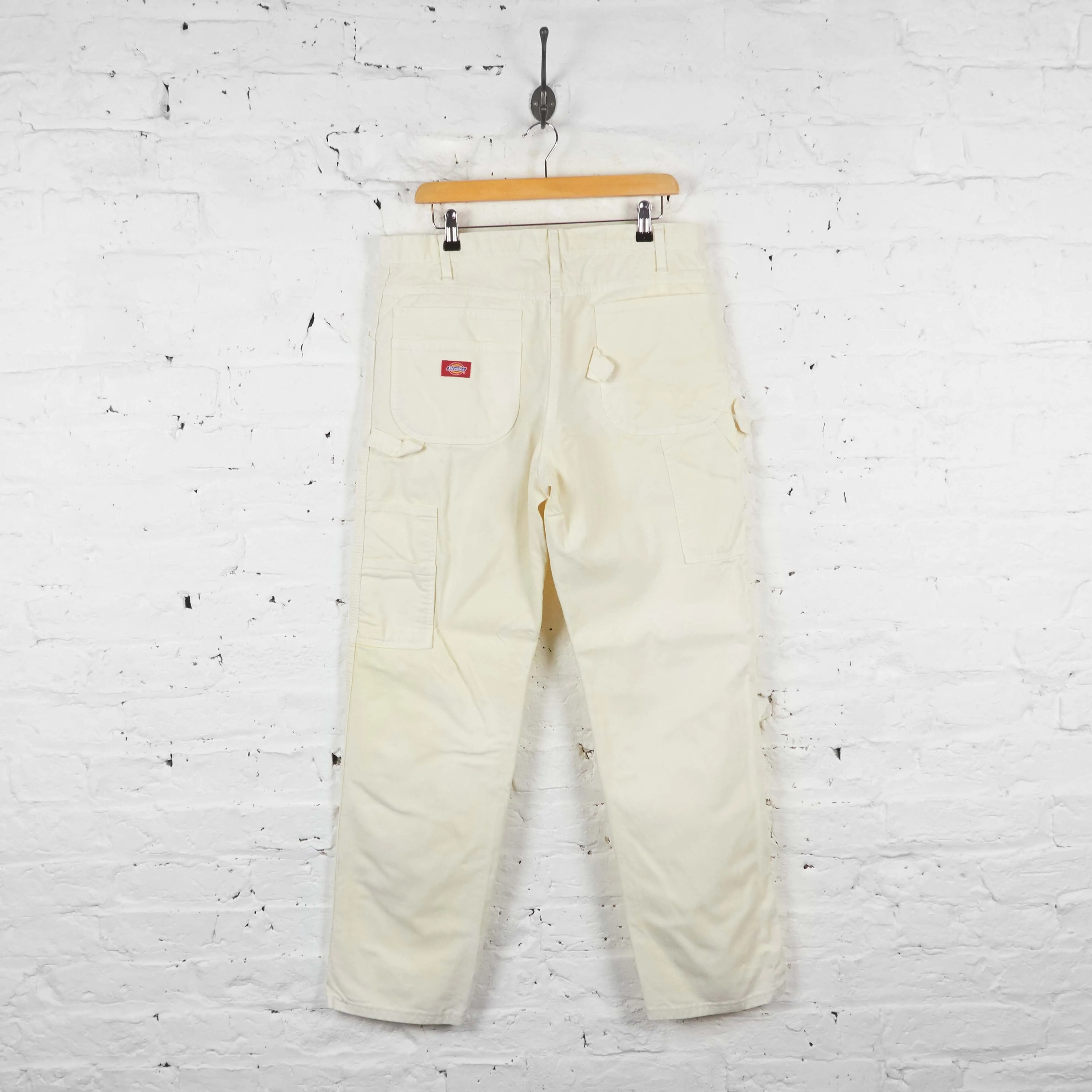 Vintage Dickies Cargo Trousers - White - XL