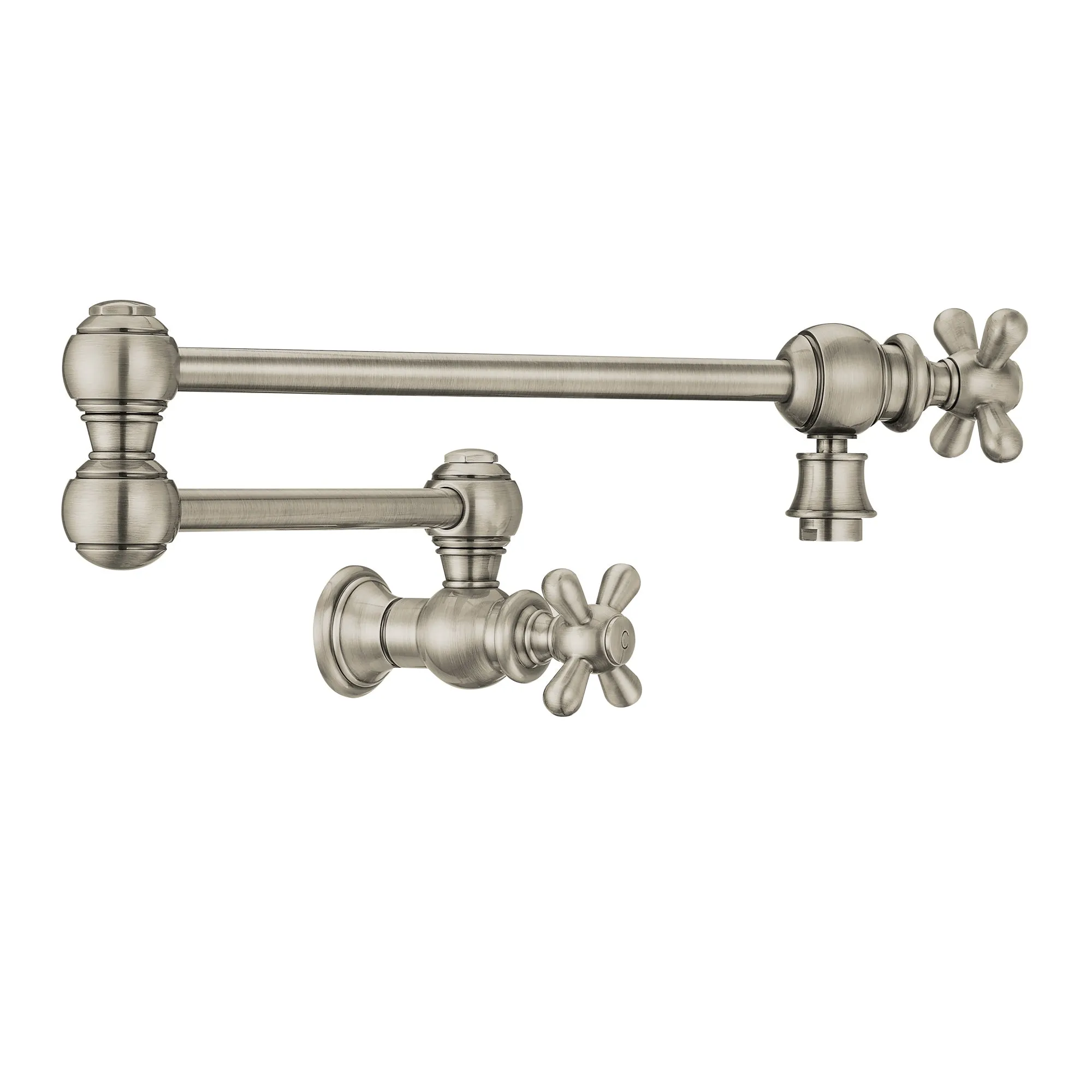 Vintage III Plus  Wall Mount Retractable Swing Spout Pot Filler with Cross Handles