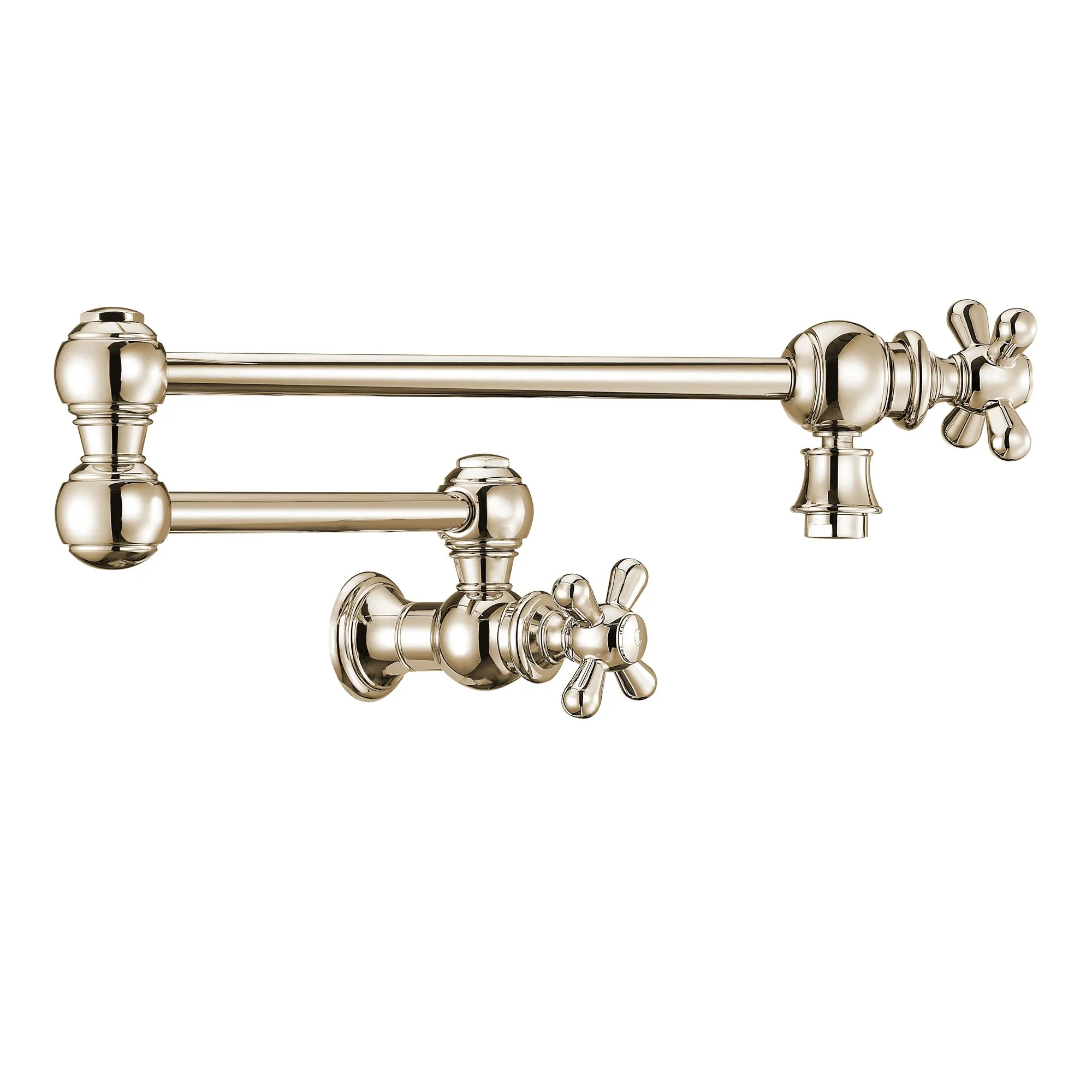 Vintage III Plus  Wall Mount Retractable Swing Spout Pot Filler with Cross Handles