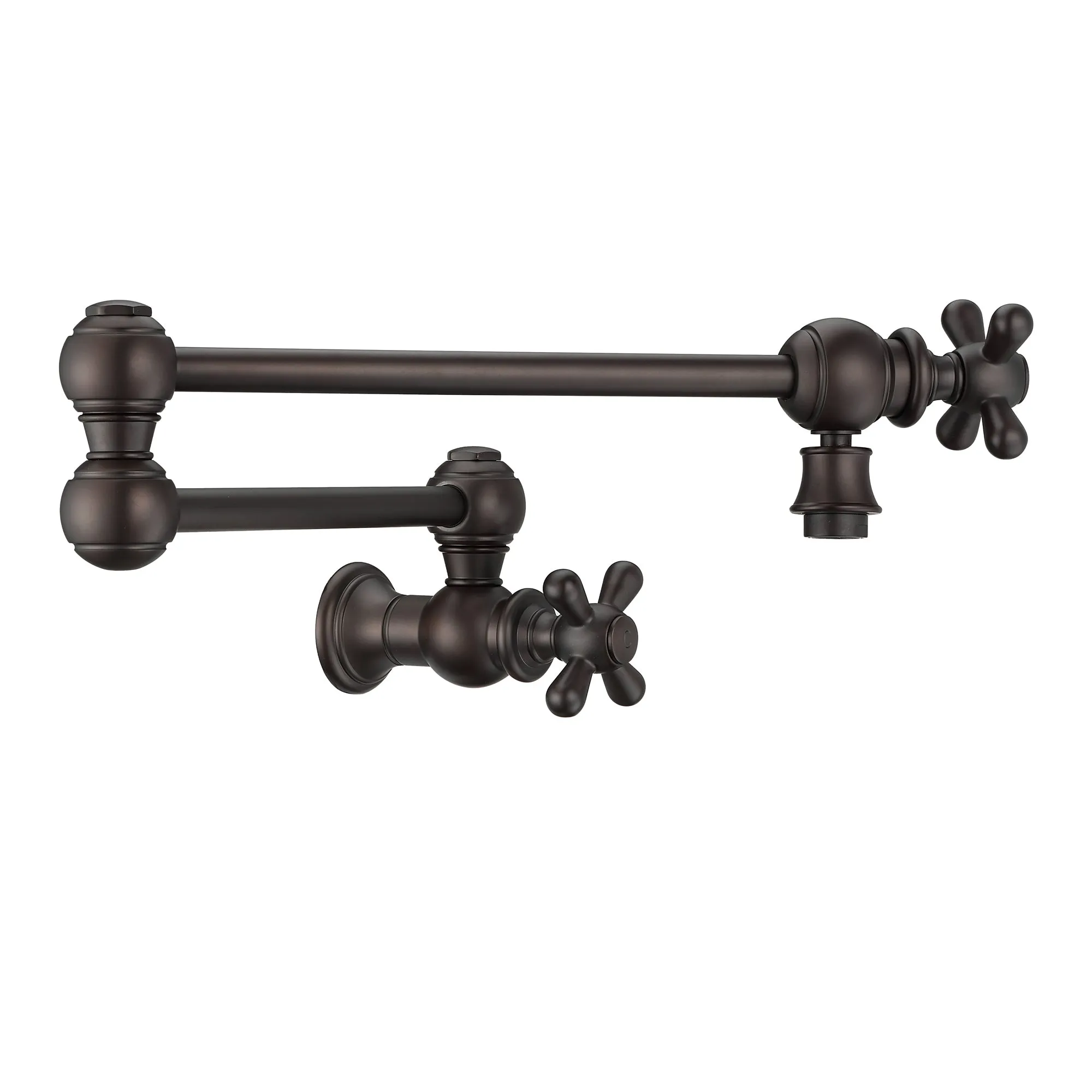 Vintage III Plus  Wall Mount Retractable Swing Spout Pot Filler with Cross Handles