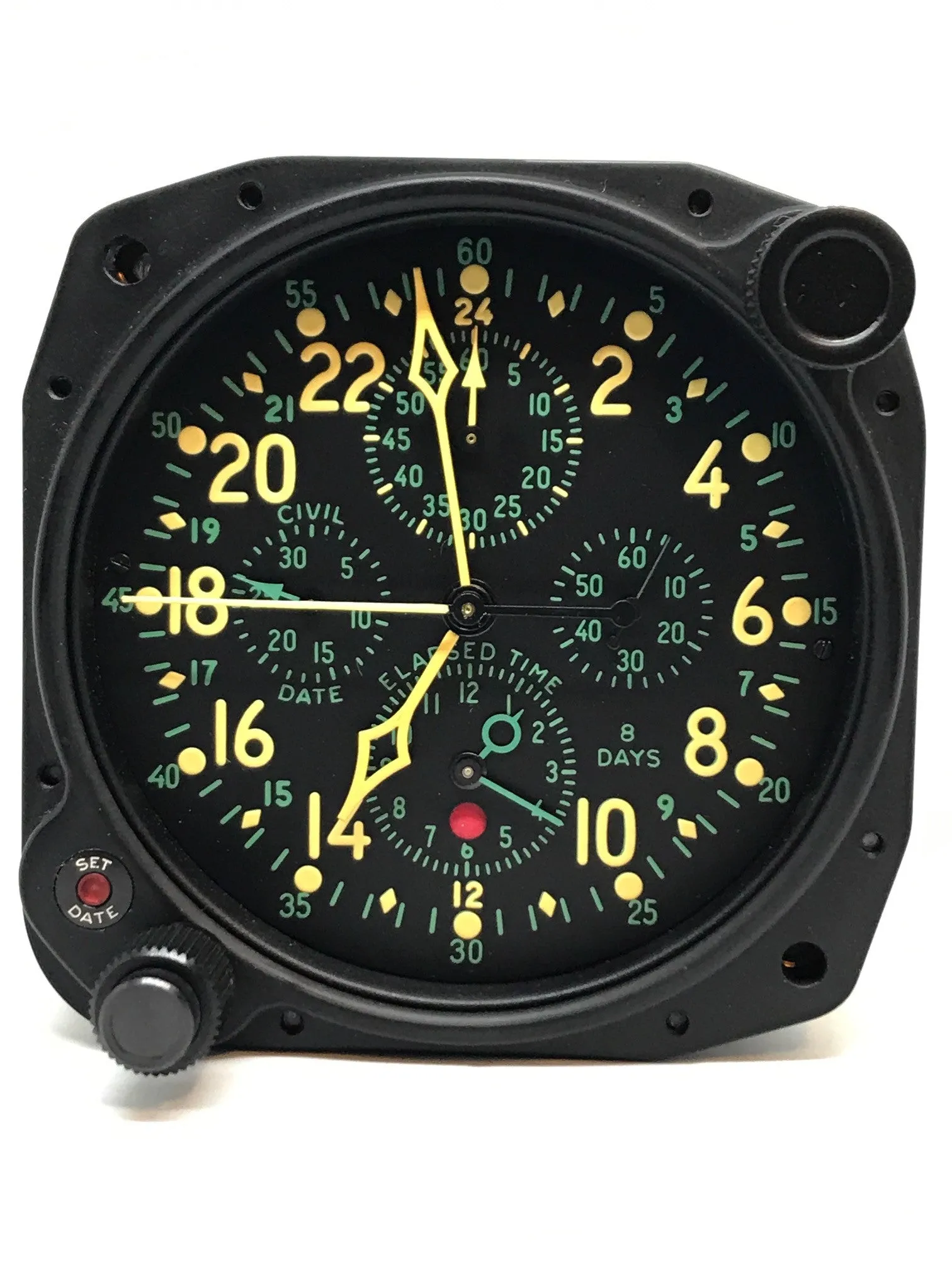 Vintage New Old Stock WW2 Elgin 37500 Aircraft Clock