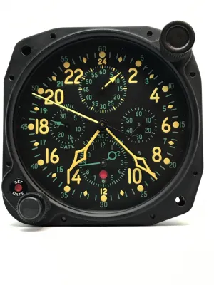 Vintage New Old Stock WW2 Elgin 37500 Aircraft Clock