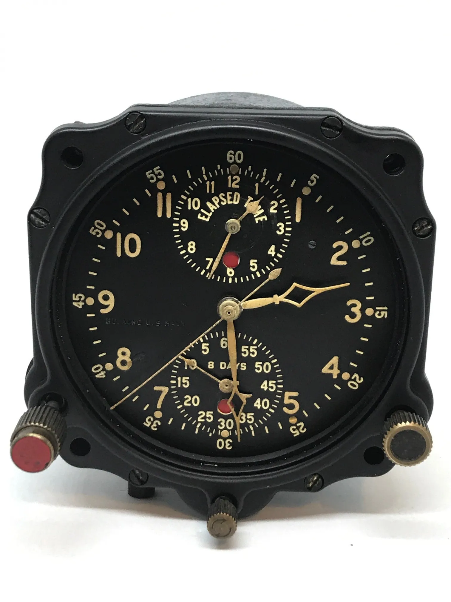 Vintage US Navy WW2 Jaeger LeCoultre Chronoflite Aircraft Clock