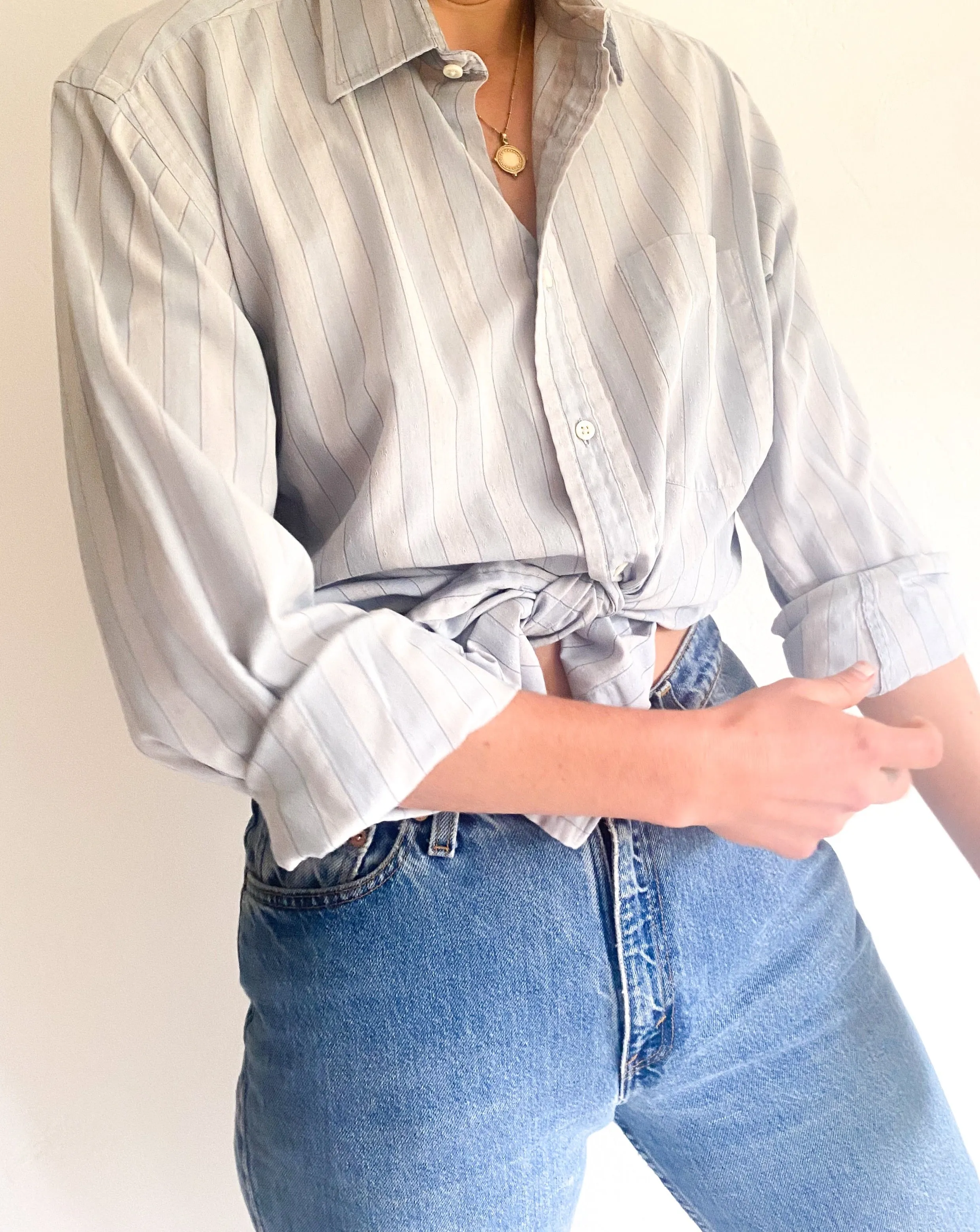 Vintage Yves Saint Laurent Stripe Shirt