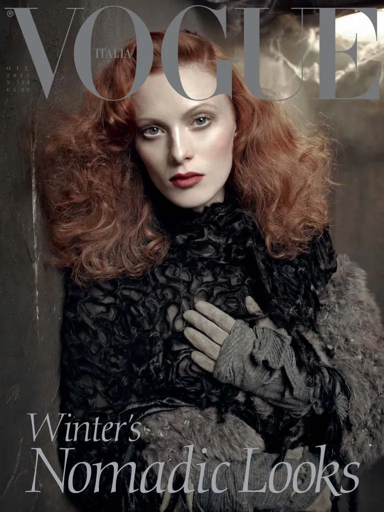 VOGUE Magazine Italia October 2011 KAREN ELSON Andreea Diaconu GUINEVERE VAN SEENUS