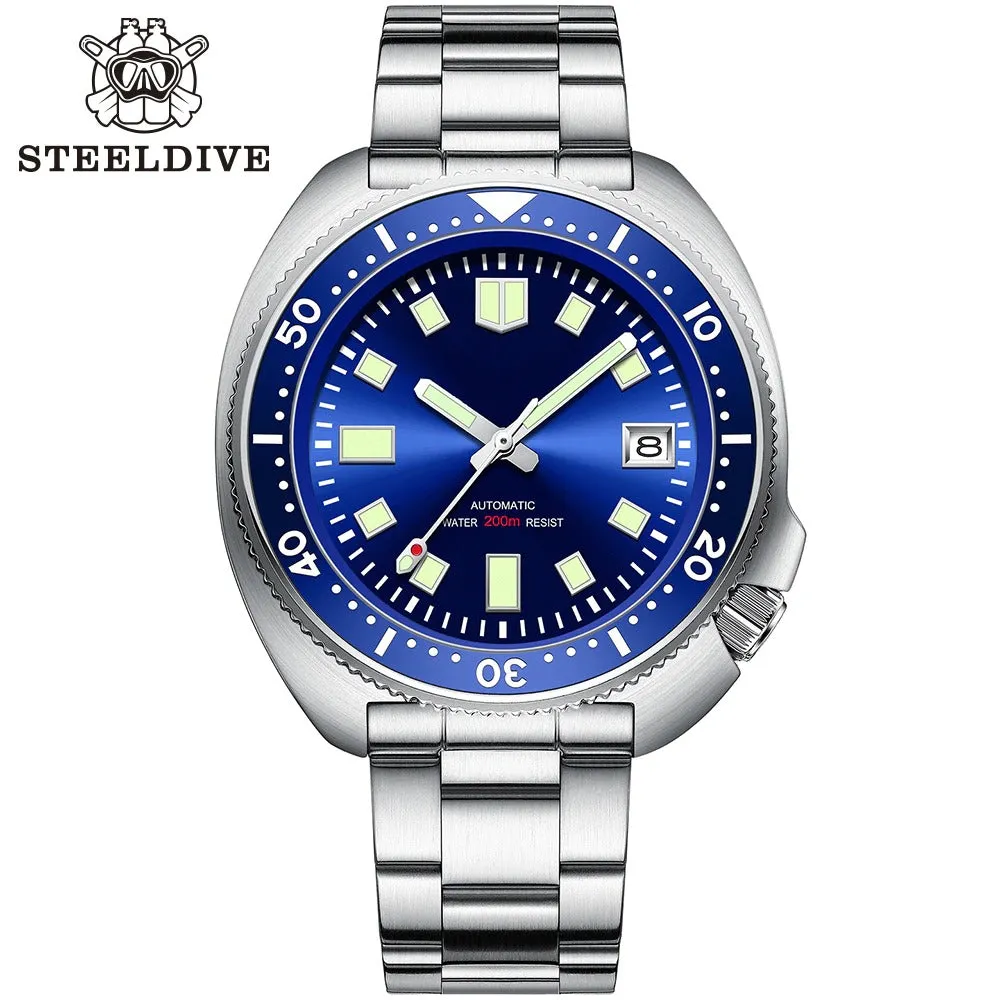 ★WelcomeDeals★Steeldive SD1970 6105 Turtle Diver Watch V2