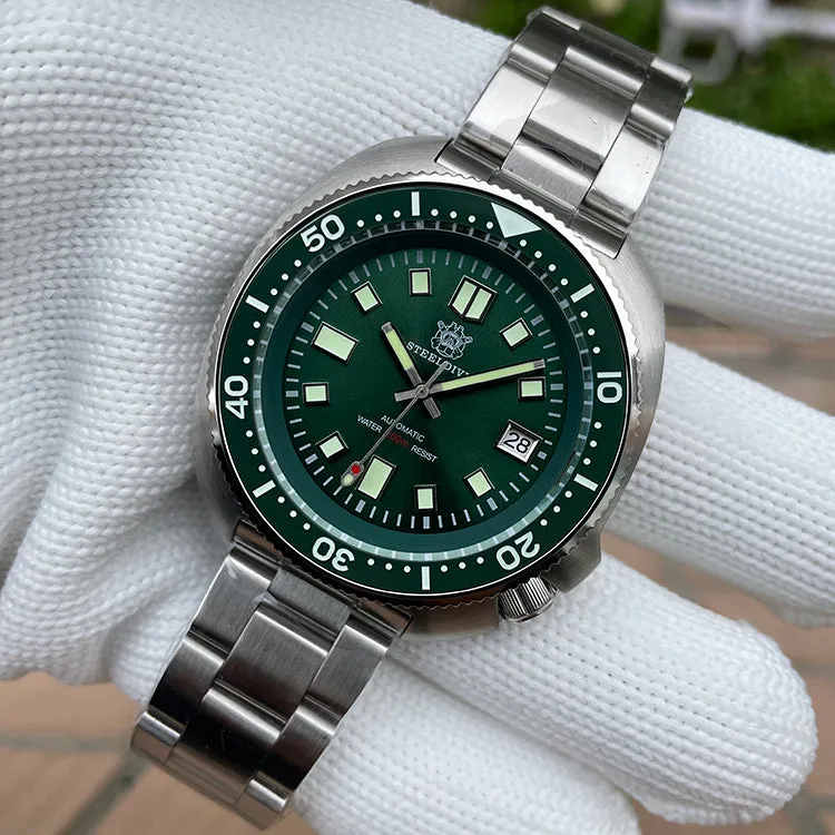 ★WelcomeDeals★Steeldive SD1970 6105 Turtle Diver Watch V2
