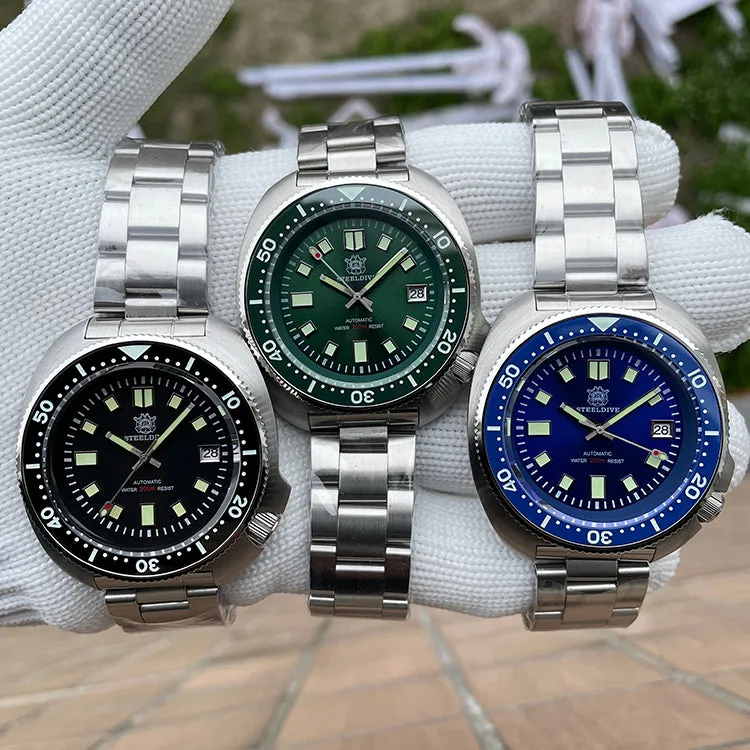 ★WelcomeDeals★Steeldive SD1970 6105 Turtle Diver Watch V2
