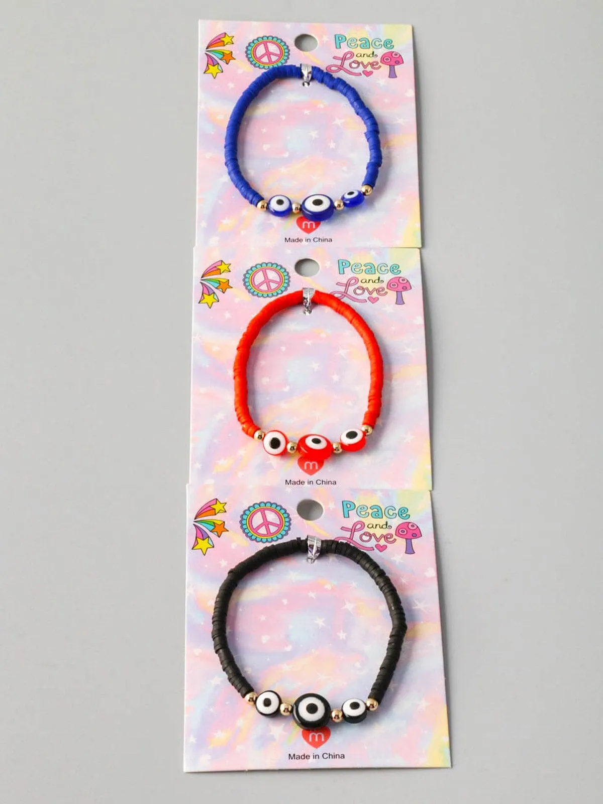 WOMEN'S FASHION ASSORTED COLORS BEADS BRACELET